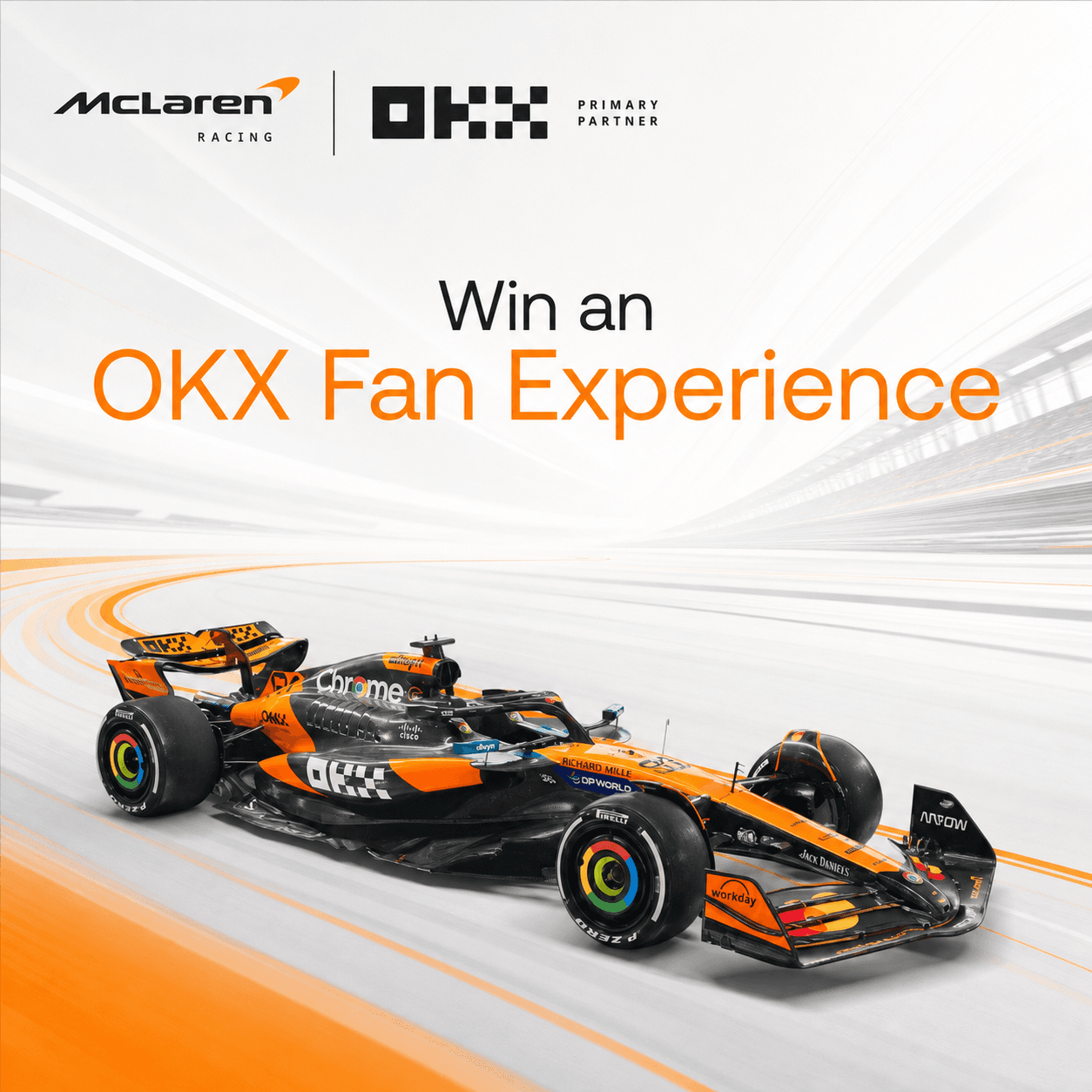 OKX McLaren fan experience campaign