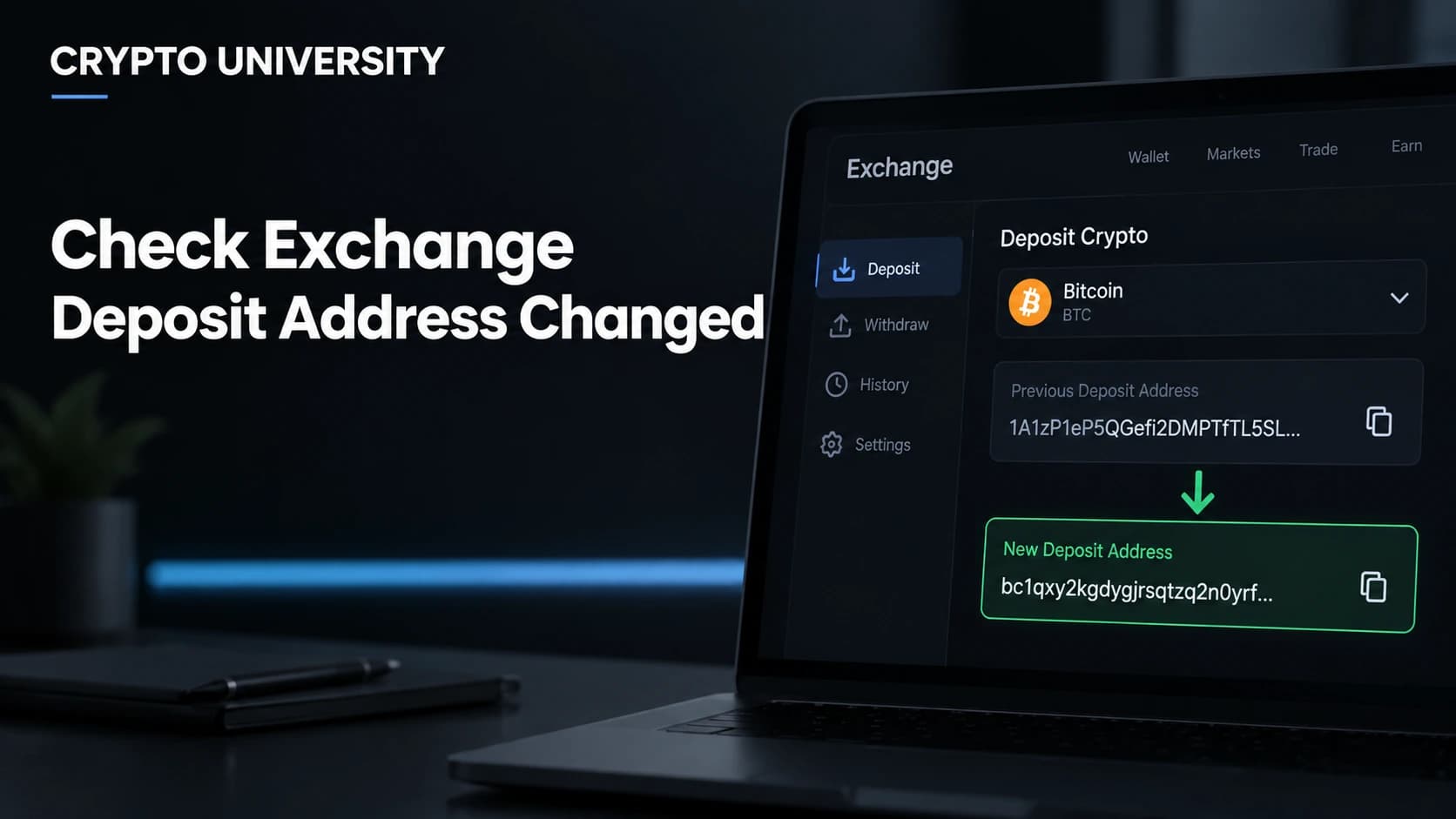 How to Check Whether an Exchange Deposit Address Has Changed