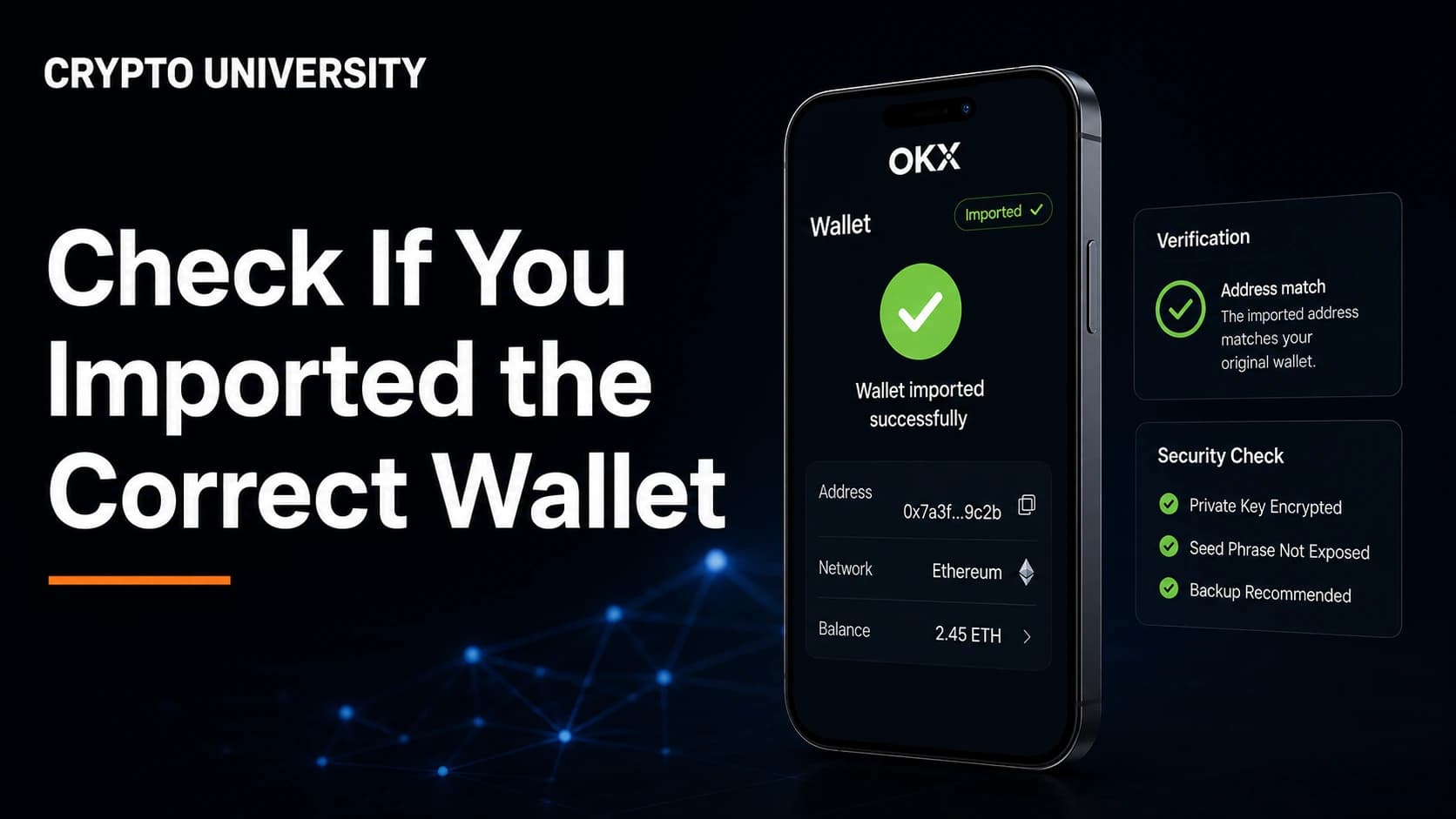 How to Check Whether You Imported the Correct Wallet
