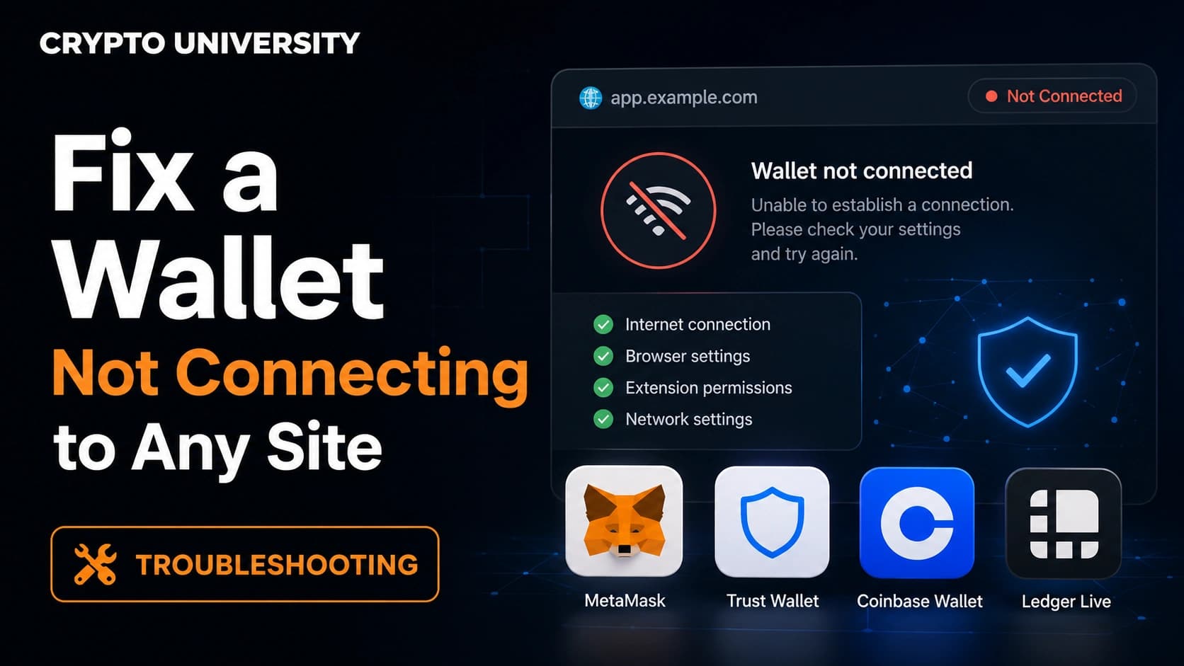 How to Fix a Wallet That Will Not Connect to Any Site