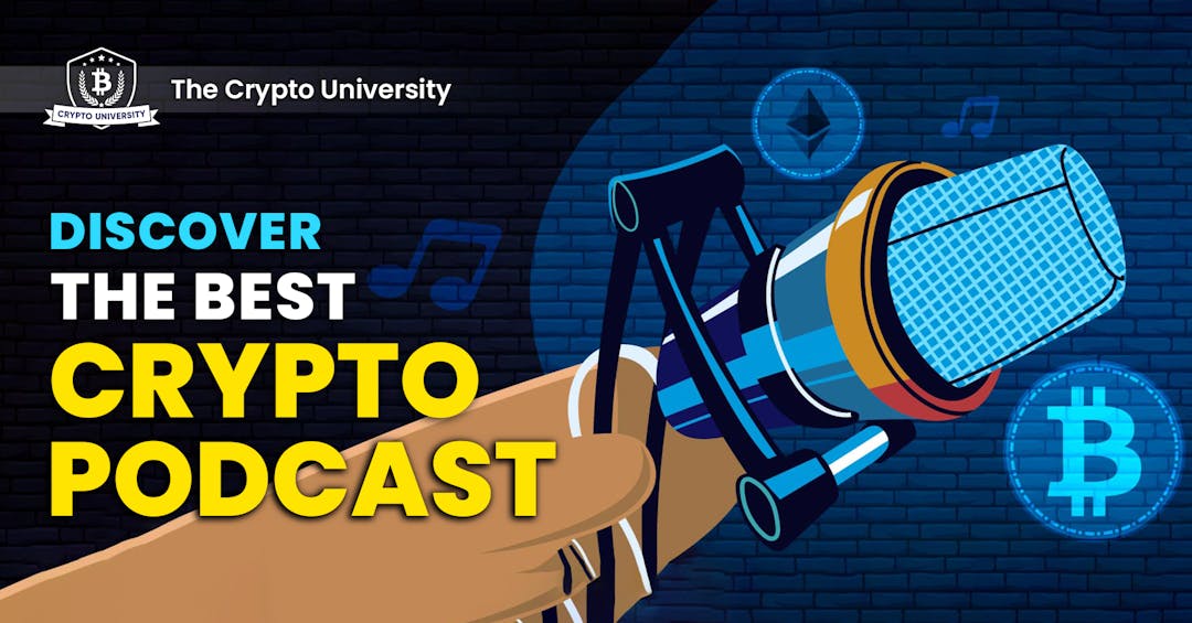 A featured image for a blog post on the Best crypto Podcast