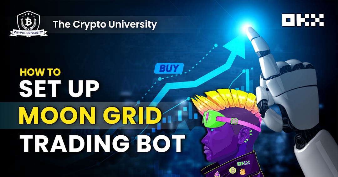 a featured image for a post on Crypto bot course: How to set moon grid trading