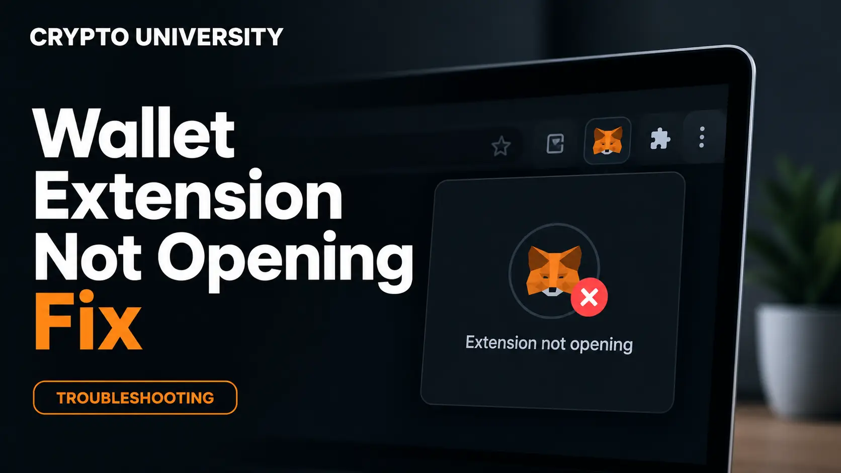 How to Fix a Crypto Wallet Extension That Will Not Open
