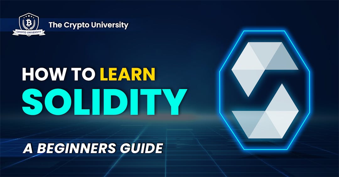 A feature image for a post on how to learn solidity