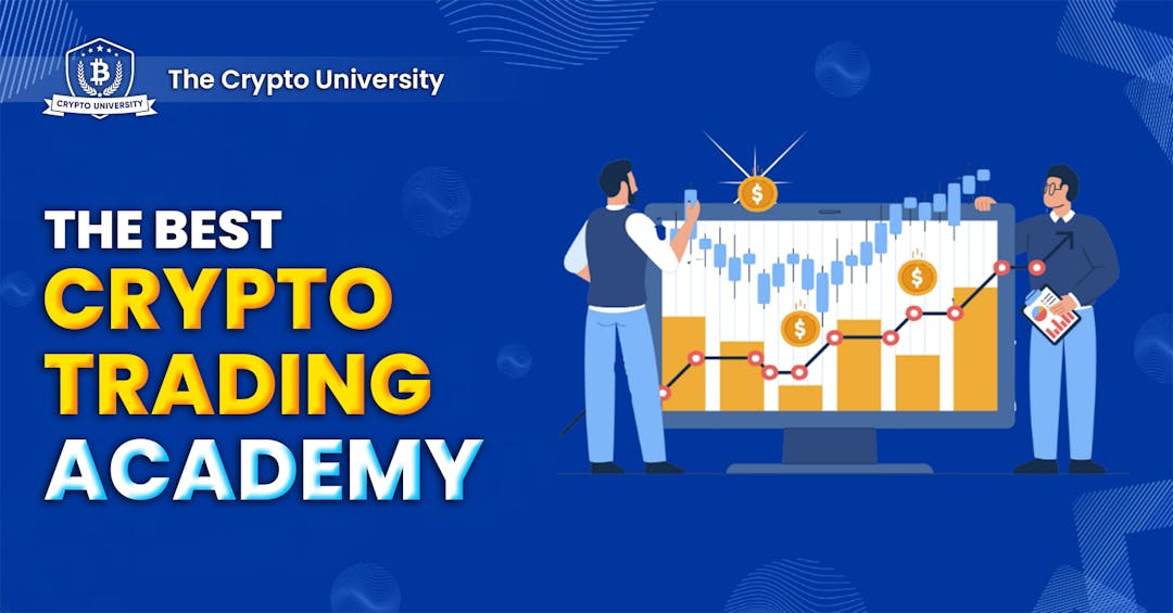A featured image for a post on the best crypto trading academy
