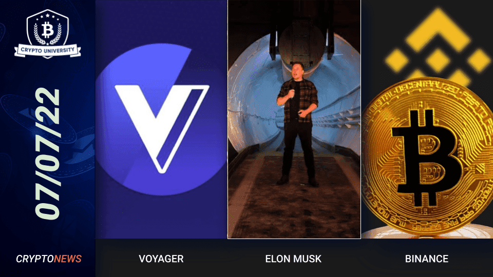 <strong>Voyager Digital Files For Bankruptcy, Elon Musk's The Boring Company Accepts DOGE, Binance Cuts Bitcoin Trading Fees Globally</strong>