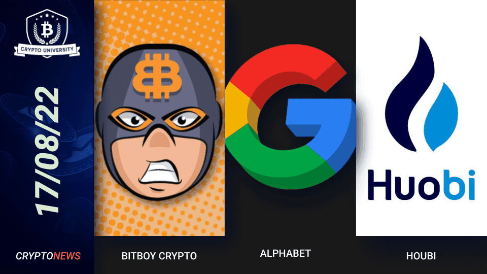 BitBoy Sues Fellow Youtuber, Alphabet Pumps $1.5B Into Blockchain, Houbi Halts Derivatives In New Zealand.