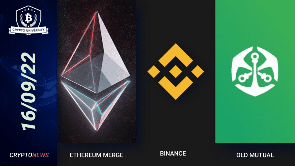 <strong>Ethereum Merges Successfully, Binance Partners With Google Cloud, Old Mutual Partners With ZARP</strong>