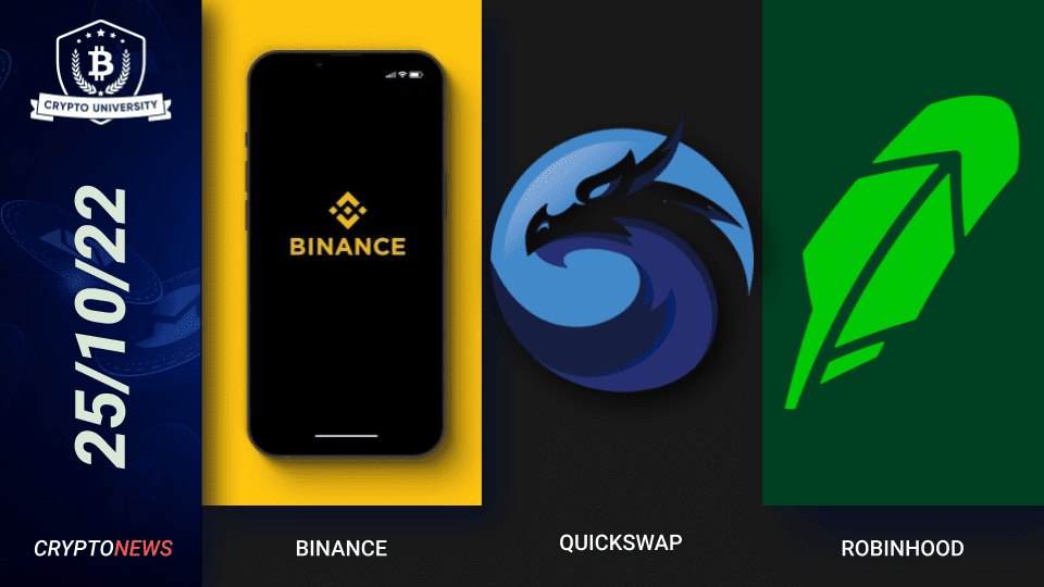 <strong>Binance Invests in DeFi, QuickSwap Flash Loan Attack, Robinhood Lists AAVE</strong>