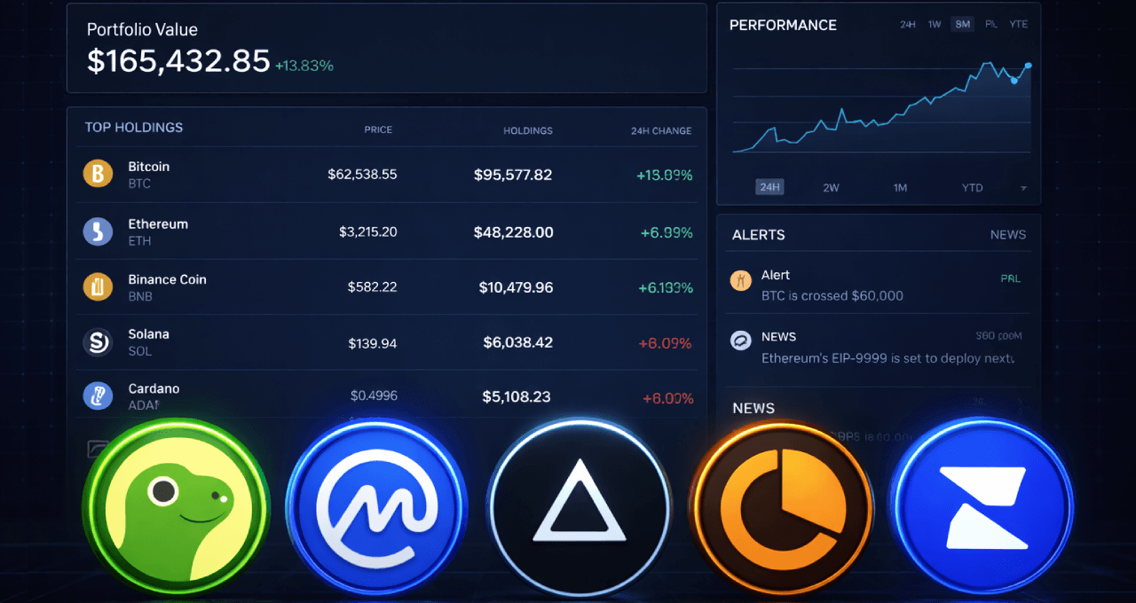 Top 5 Crypto Portfolio Trackers and Management Tools