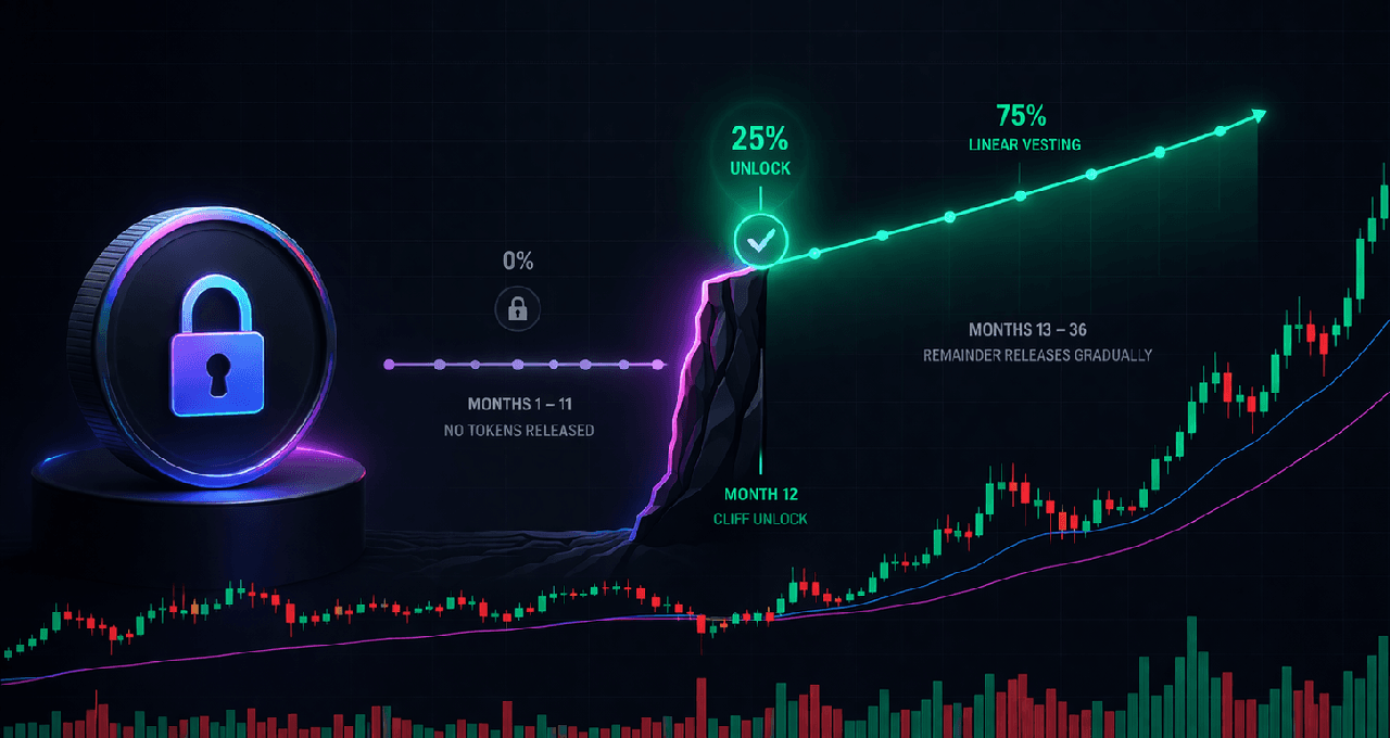 Vesting Schedules Explained: Cliffs, Linear Releases, and Dilution