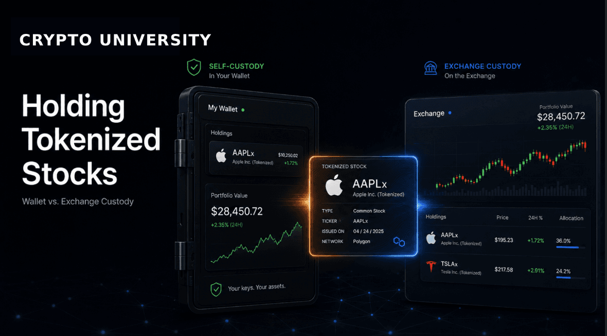 Holding Tokenized Stocks in a Wallet vs on an Exchange