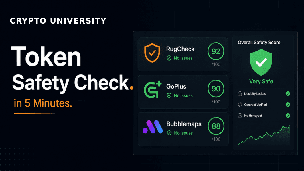 The 5-Minute Token Safety Check: How to Use RugCheck, GoPlus and Bubblemaps