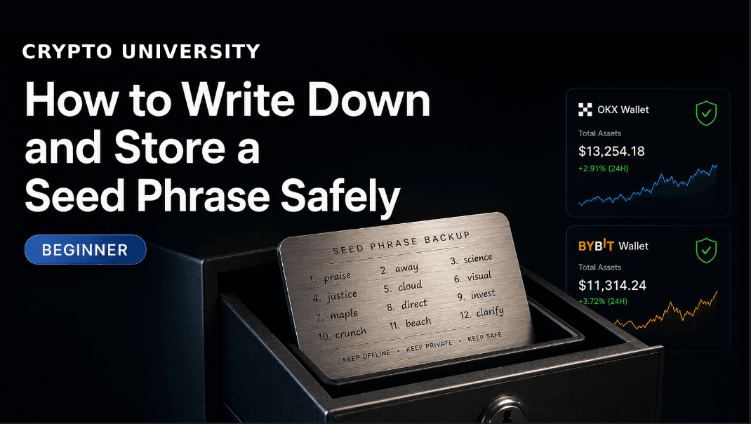 How to Write Down and Store a Seed Phrase Safely