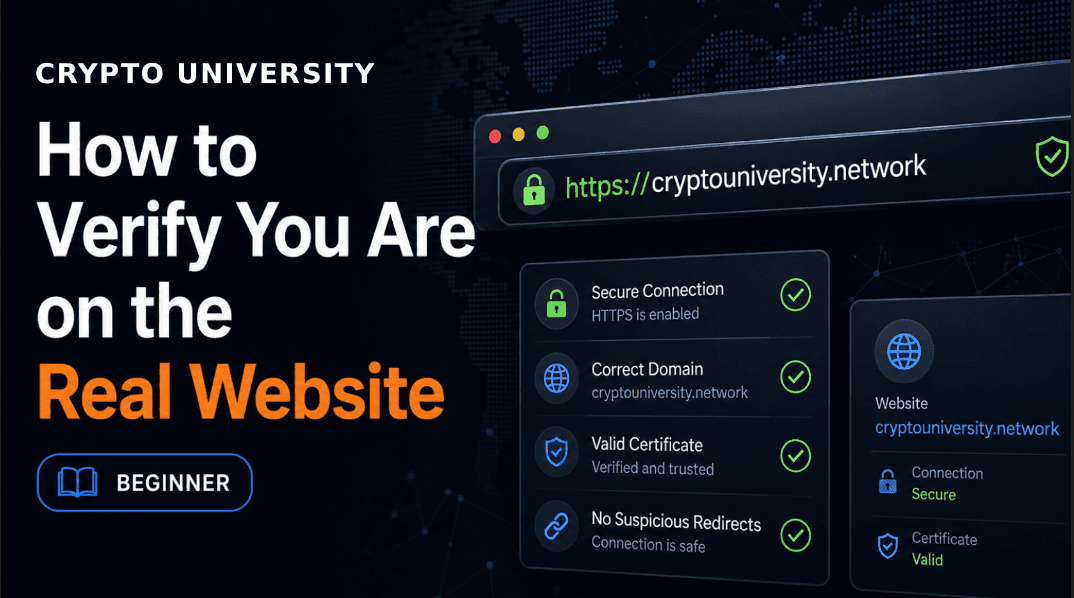 How to Verify You Are on the Real Website (Not a Clone): A Crypto User Guide