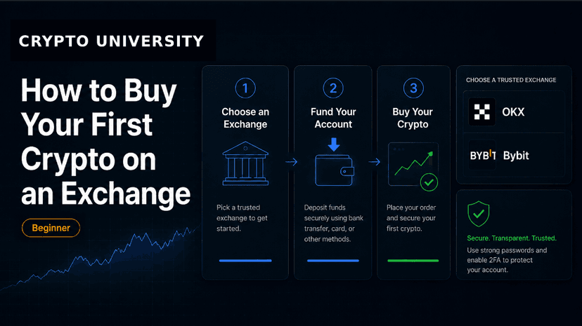 How to Buy Your First Crypto on an Exchange: A Beginner Guide