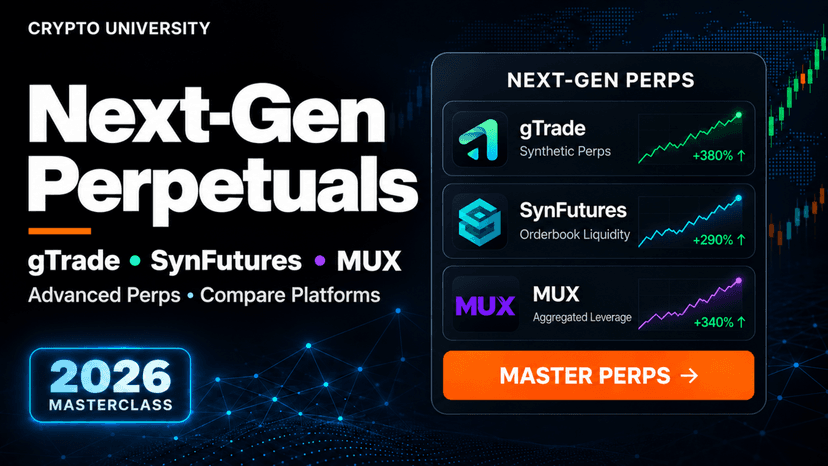 Next-Gen Decentralized Perps 2026: gTrade, SynFutures & MUX Guide