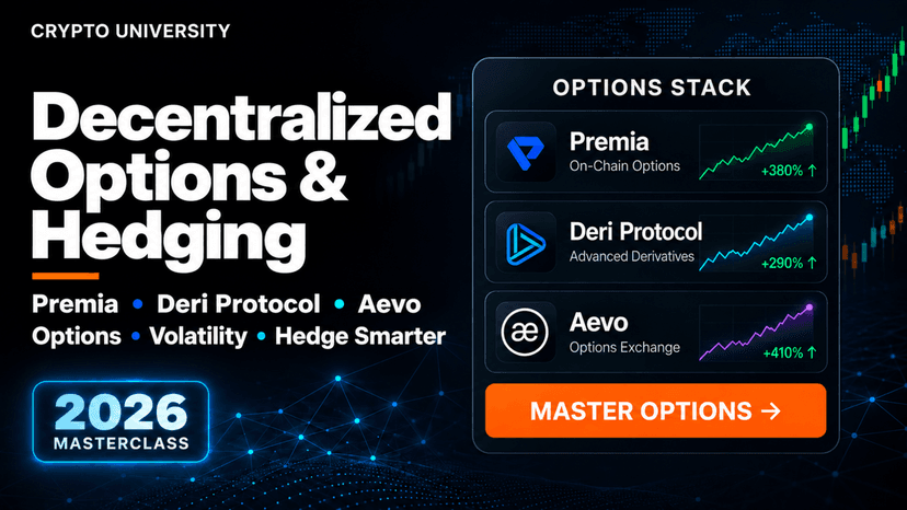 Decentralized Crypto Options 2026: Premia, Deri & Aevo Guide