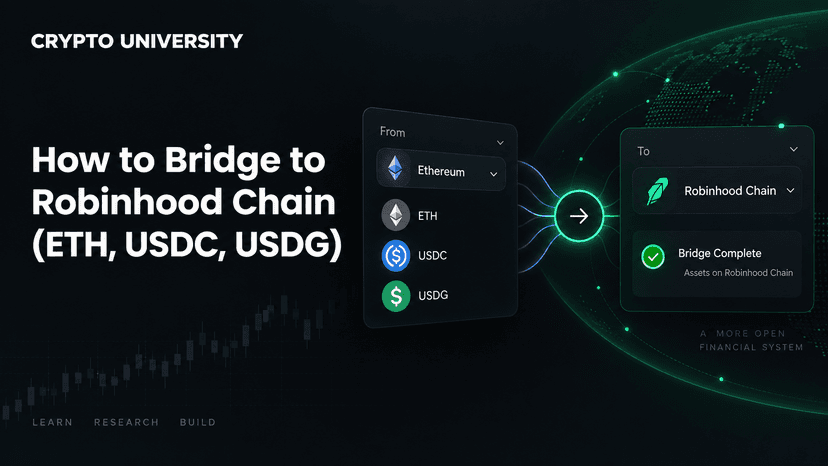 How to Bridge to Robinhood Chain: ETH, USDC, and USDG Guide