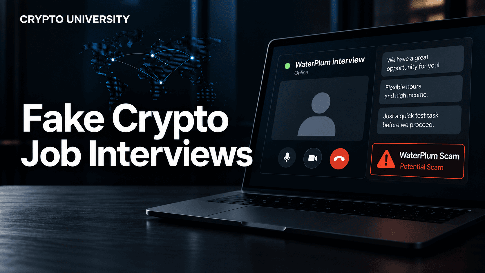 Fake Crypto Job Interviews in 2026: How the WaterPlum Scam Works and How to Stay Safe