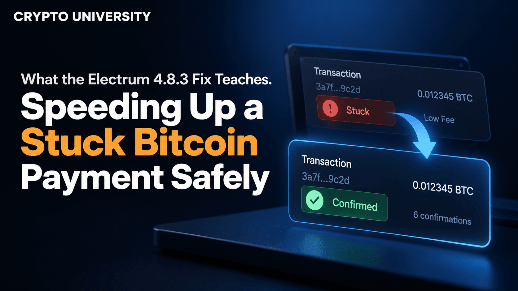 Speeding Up a Stuck Bitcoin Payment Safely: What the Electrum 4.8.3 Fix Teaches